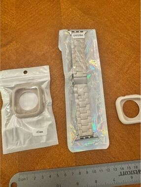 45mm Silicone Protective Case and Metal Watch Band Strap for Smartwatch 532